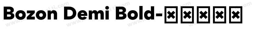 Bozon Demi Bold字体转换